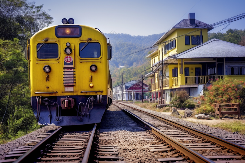 轨道小火车自然风景实拍摄影图,高清,摄影图,摄影图片,图片大全,摄影图免费下载